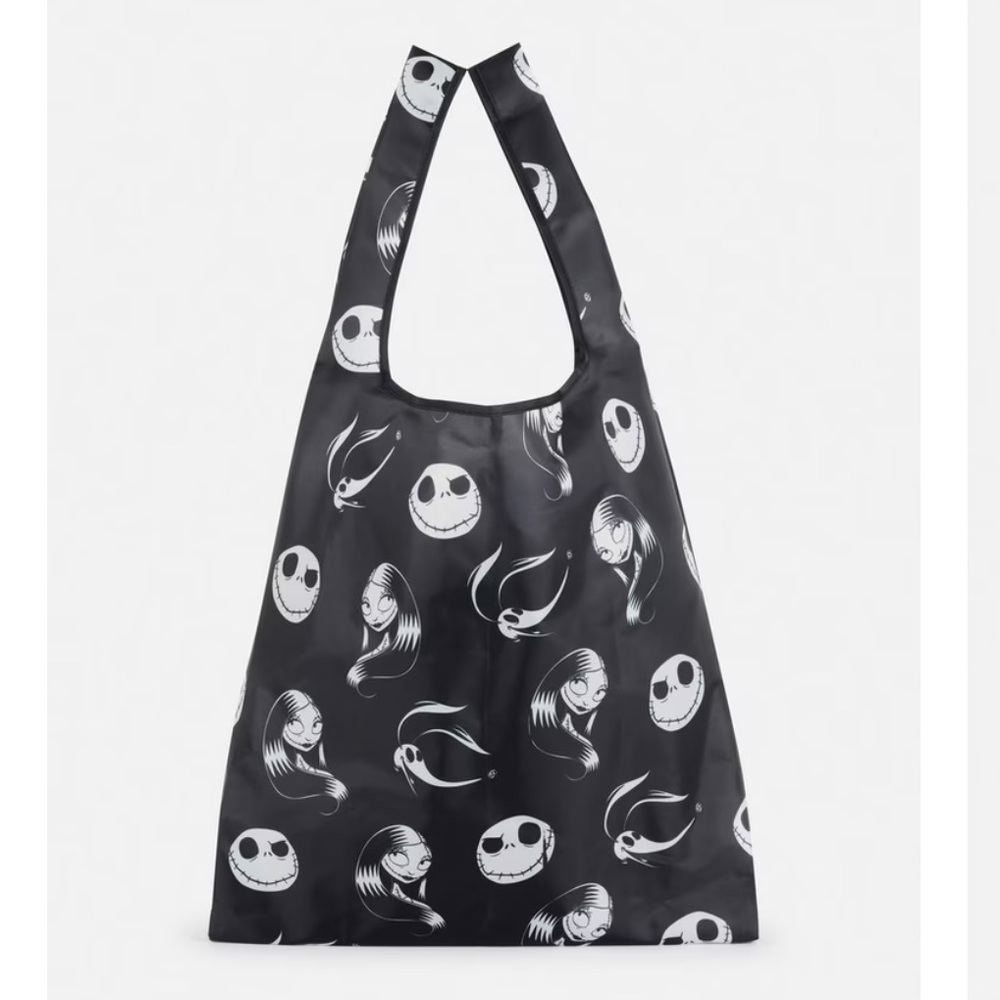 Disney Black & White Jack Skellington Reusable Tote Bag